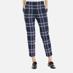 Ralph Lauren Blue and Red Plaid Flannel Cropped Pants